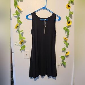 Nwt Himone XS Black Sleeveless Summer Dress W/ Pockets